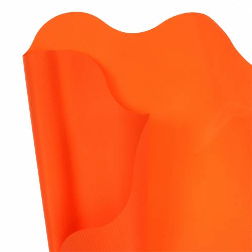 Floristik24 Rondella Manschette Orange Gestreift Ø60cm 50St