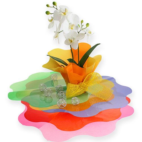 Floristik24 Blumenmanschette Ø40cm Lila 50St