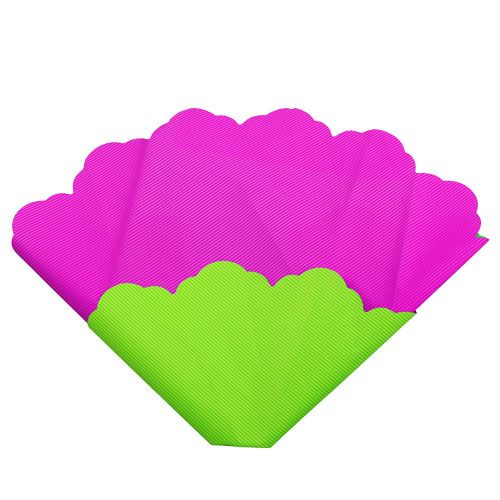 Floristik24 Rondella Ø48cm zweifarbig Pink-Grün 50St