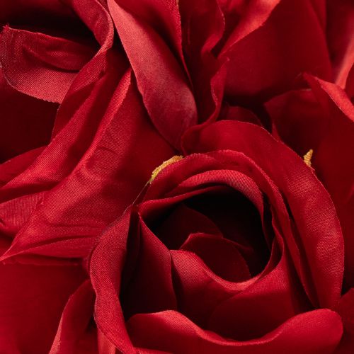 Künstliche Rose 62cm Rot 12er Set Kunstblumen für Dekoration | Floristik24.at