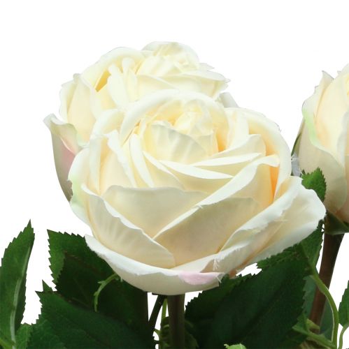 Floristik24 Rose in rosa 65cm 4St