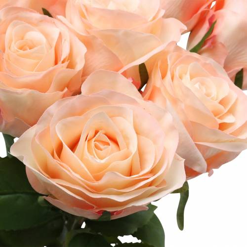 Artikel Rosenbouquet künstlich Apricot 8St