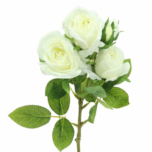 Floristik24 Rose Weiß 40cm