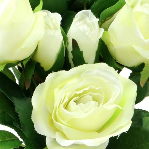Floristik24 Rosenstrauß Crème 48cm