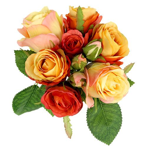 Artikel Rosenstrauß Orange Ø17cm L25cm