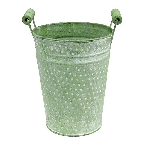Rosentopf mit Griffen Ø14,5cm H19cm Grün | Floristik24.at