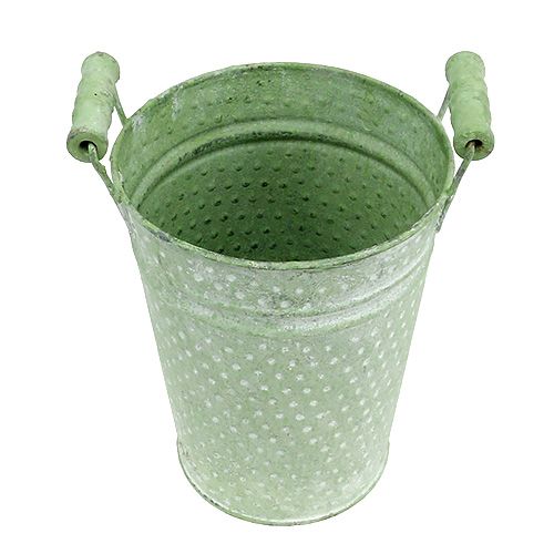 Rosentopf mit Griffen Ø14,5cm H19cm Grün | Floristik24.at