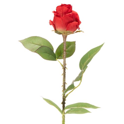 Rosenzweig künstliche Rose Seide Rot 72 cm | Floristik24.at
