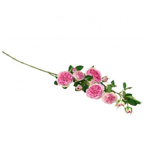 Artikel Rosenzweig Seidenrosen Kunstzweig Rosen Pink Cremefarben 79cm