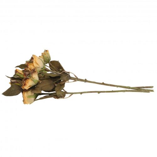 Artikel Deko Rosen Blumenstrauß Kunstblumen Rosenstrauß Gelb 45cm 3 St