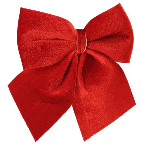 Rote Samtschleife Geschenkschleife 20×25cm Hellrot 2St