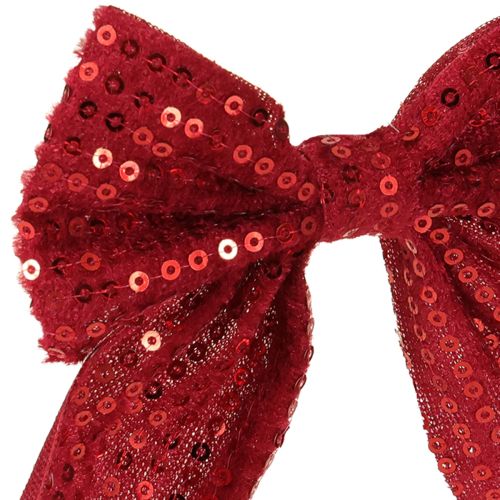 Artikel Rote Samtschleifen Geschenkschleifen Pailletten 12cm 4St