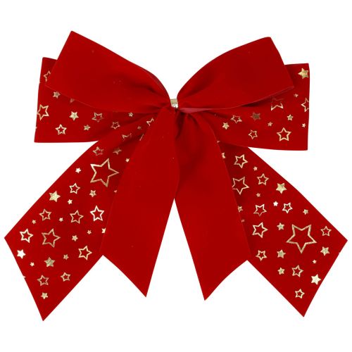 Artikel Rote Schleife Weihnachten Sterne Dekoschleife Outdoor 21cm 2St