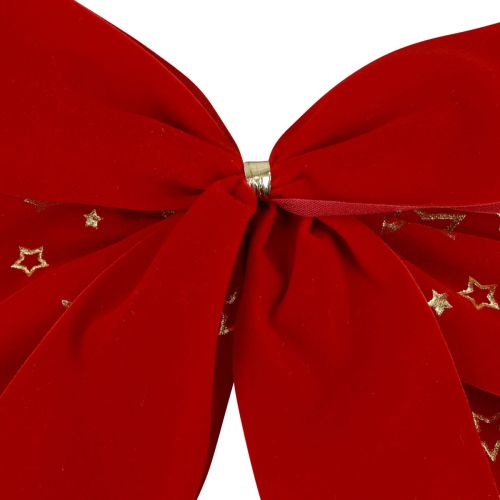 Artikel Rote Schleife Weihnachten Sterne Dekoschleife Outdoor 21cm 2St