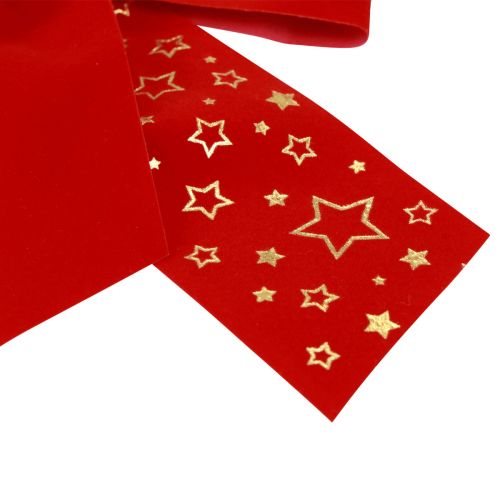 Artikel Rote Schleife Weihnachten Sterne Dekoschleife Outdoor 21cm 2St