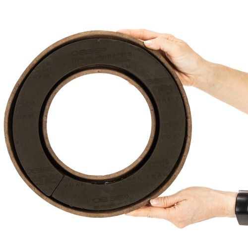 Artikel OASIS® Renewal® Floral Foam Biolit® Steck­schaum-Ringe mit Schale, rund, 31 cm, 2 Stück