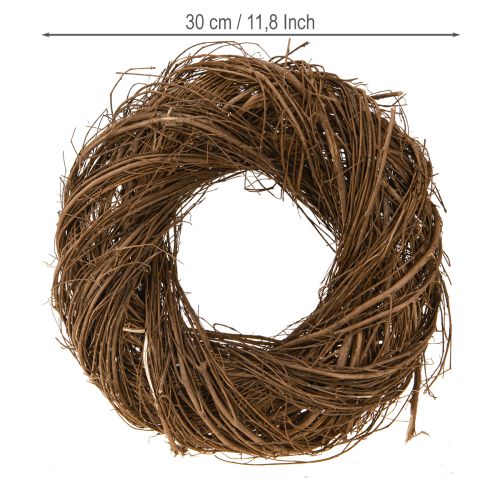 Artikel Rustikaler Kranz Ulme Natur Deko Kranz aus Zweigen Ø30cm
