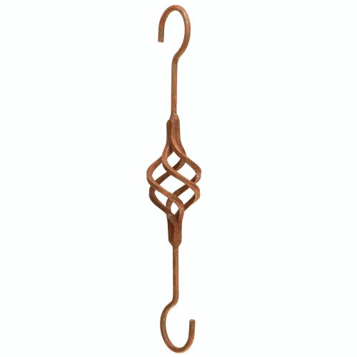 S Haken Metall Rost Deko Metallhaken Edelrost Antik 34cm