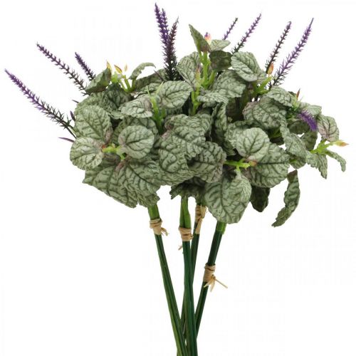 Floristik24 Künstliche Seidenblumen, Salbei im Bund, Salbei Seidenblume Violett L28cm 4St