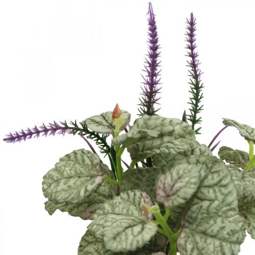 Artikel Künstliche Seidenblumen, Salbei im Bund, Salbei Seidenblume Violett L28cm 4St