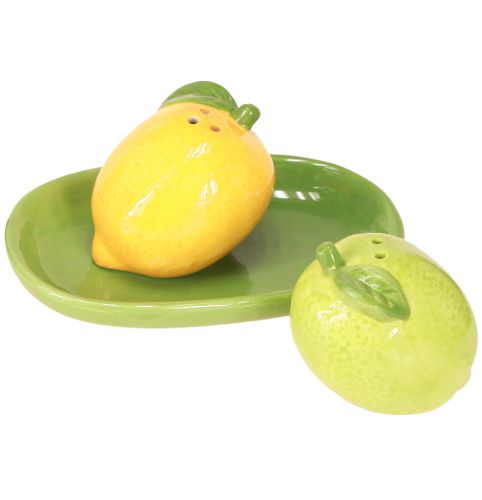 Artikel Salz- und Pfefferstreuer Keramik Deko Zitrone Limette 13×8cm