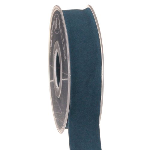 Samtband Blau Geschenkband Dekoband Band 25mm 7m
