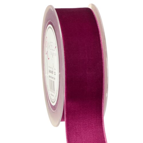 Samtband Dekoband Samt Geschenkband Erika 40mm 8m
