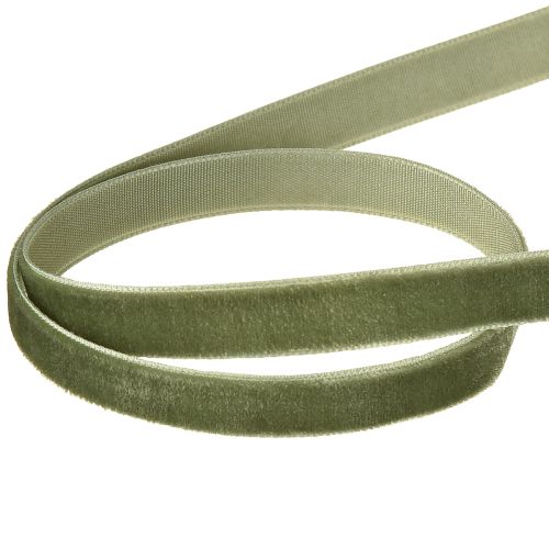 Artikel Samtband Geschenkband Dekoband Band Grün B10mm 20m