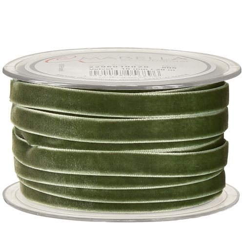 Artikel Samtband Geschenkband Dekoband Band Grün B10mm 20m