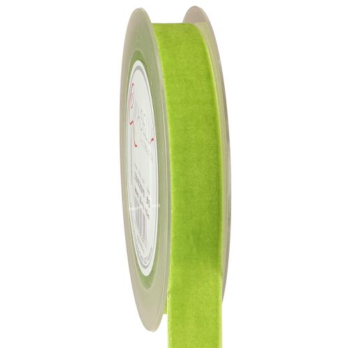 Samtband Hellgrün Dekoband Samt Band Grün 20mm 10m