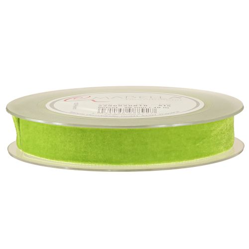 Artikel Samtband Hellgrün Dekoband Samt Band Grün 20mm 10m