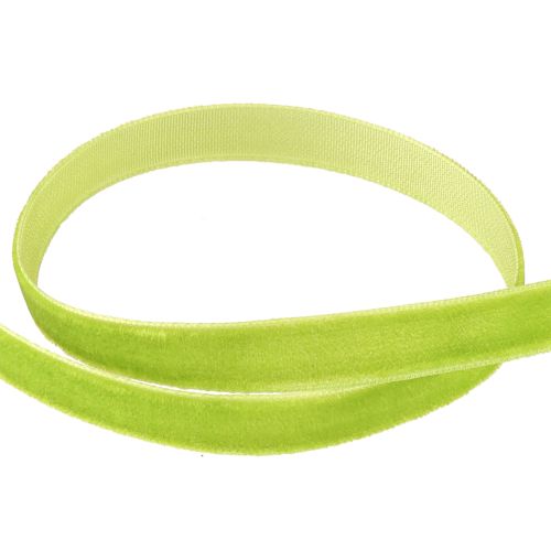 Artikel Samtband Hellgrün Dekoband Samt Grün 10mm 20m