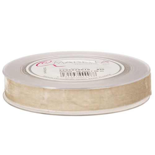 Geschenkband Samtband Beige 20mm 10m für Dekoration und Verpackung | Floristik24.at