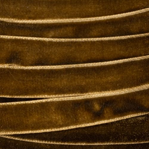 Dekoband aus Samt in Braun, 10 mm x 20 m, für Innenbereich | Floristik24.at
