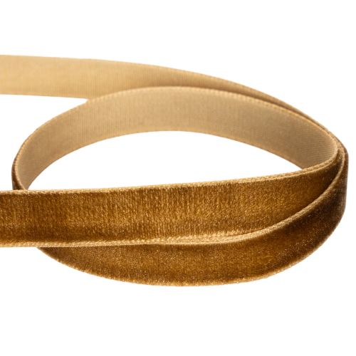 Dekoband aus Samt in Braun, 10 mm x 20 m, für Innenbereich | Floristik24.at