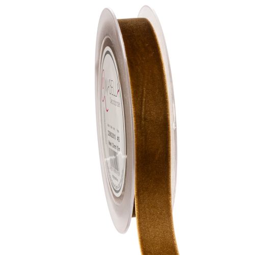 Dekoband Samtband 20mm Braun 10m Rolle für Geschenkdekoration