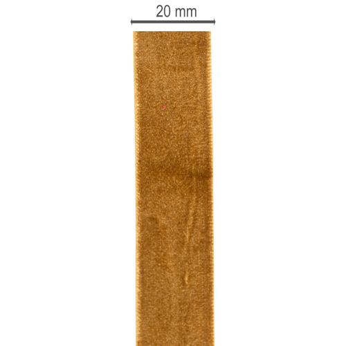 Dekoband Samtband 20mm Braun 10m Rolle für Geschenkdekoration | Floristik24.at