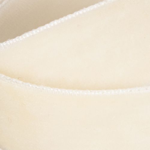 Geschenkband Samt creme 20mm x 10m für Dekoration und Floristik | Floristik24.at