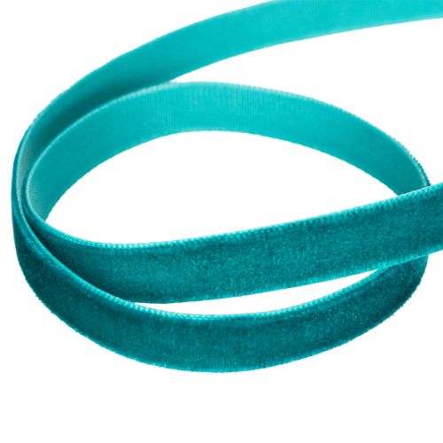 Samtband Petrol 10mm x 20m für Dekoration und Geschenkverpackung | Floristik24.at