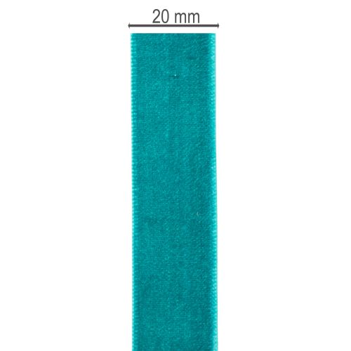 Dekoband Samtband 20mm Petrolblau 10m für Dekoration | Floristik24.at