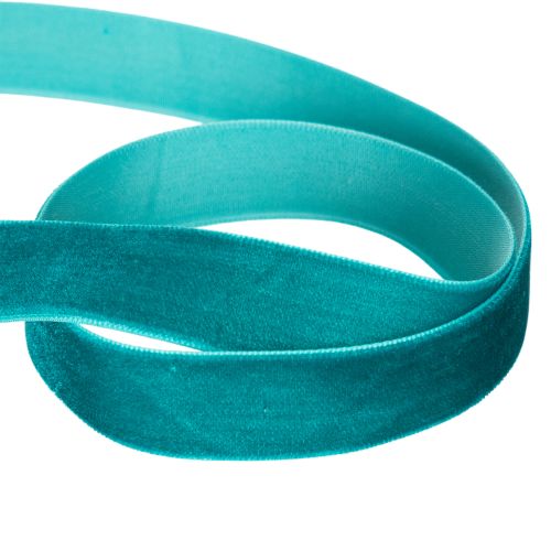Dekoband Samtband 20mm Petrolblau 10m für Dekoration | Floristik24.at