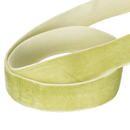 Dekoband Samtband 20mm 10m Salbeigrün für Geschenkverpackungen | Floristik24.at
