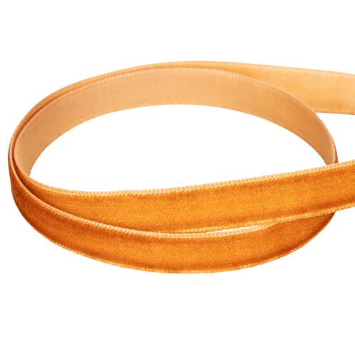 Dekoband Samtband 10mm x 20m Orangebraun Terra Innenbereich | Floristik24.at