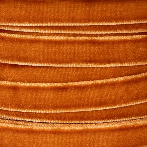 Dekoband Samtband 10mm x 20m Orangebraun Terra Innenbereich | Floristik24.at