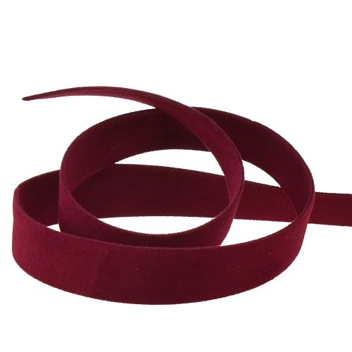 Floristik24 Samtband Bordeaux Dekoband Geschenkband Band B15mm L7m