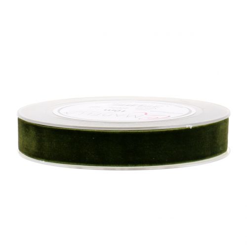 Artikel Samtband Dunkelgrün 20mm 10m