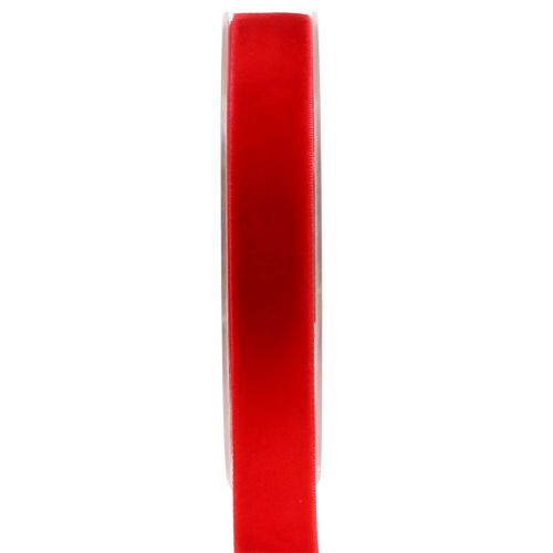 Floristik24 Samtband Rot 20mm 10m