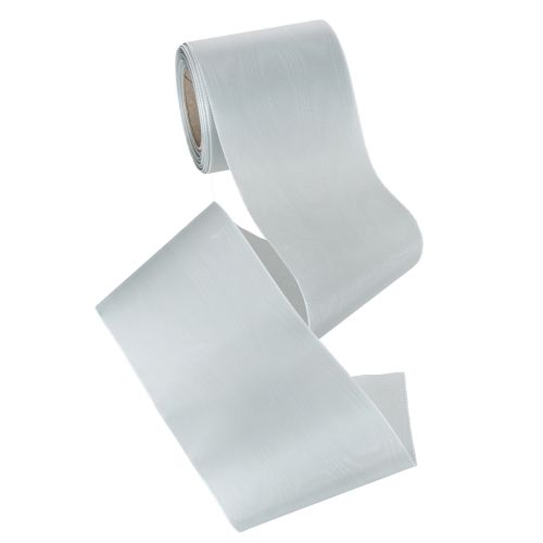 Satin Kranzband Silber 100mm x 25m für Trauer- und Gedenkkränze | Floristik24.at