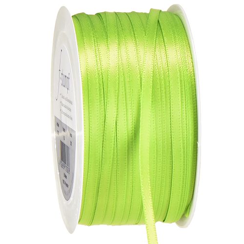 Satinband Geschenkband Hellgrün Doppelsatin 3mm 50m