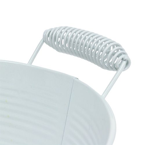 Floristik24 Schale Weiß rund Ø22cm H9,5cm